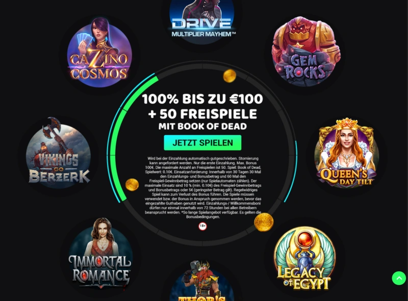 swiftspiele welcome bonus page